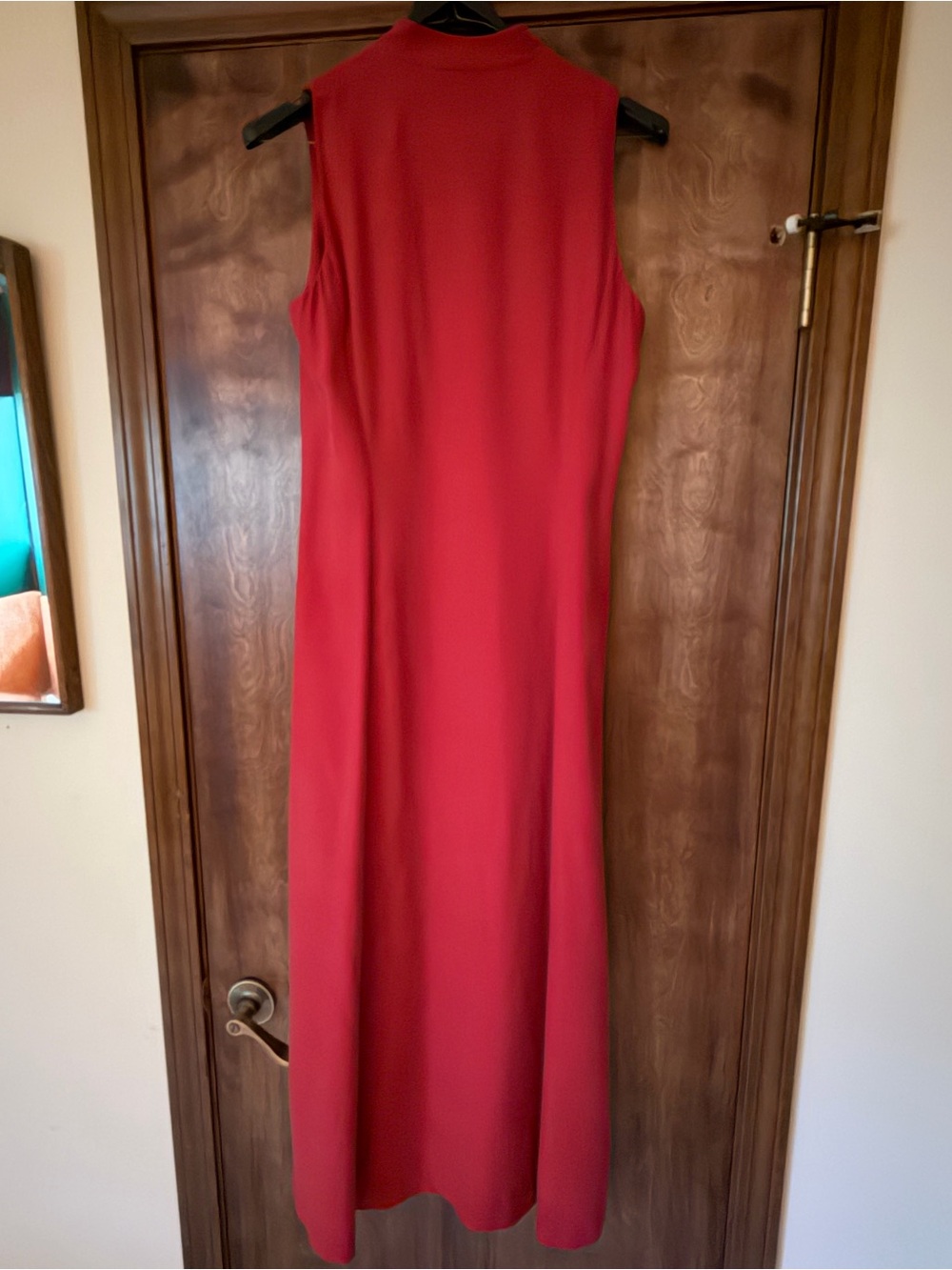 Ralph Lauren Red Sleeveless Button-Front Maxi Dress - Picture 2 of 3